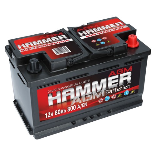 Autobatterie 12v 80ah - 800, en