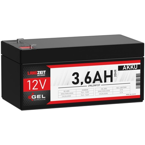 Akku 12v 6ah blei gel - gel,