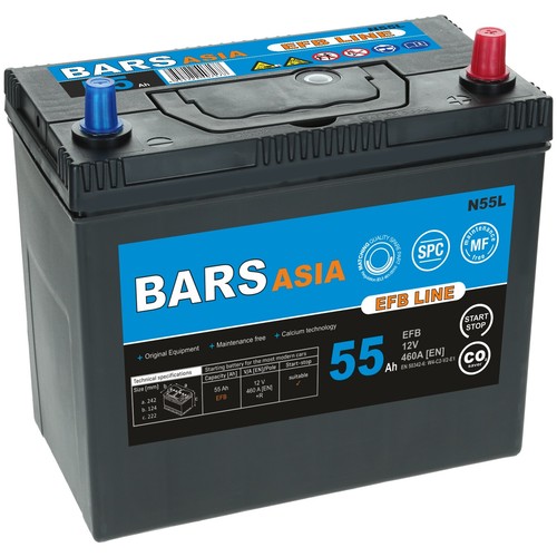 Autobatterie bars efb 55ah - efb,