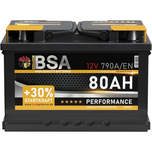 Bsa autobatterie 12v 80ah - autobatterie,